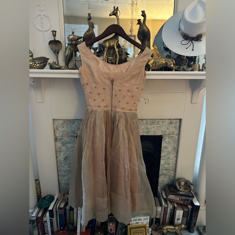 Vintage Fit and flare dress with floral appliqué - Picture 3 of 9